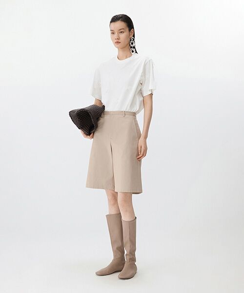 JNBY / ジェーエヌビーワイ Tシャツ | Ethereal Bloom Tulle T-shirt / チュールTシャツ | 詳細5