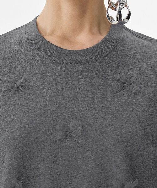 JNBY / ジェーエヌビーワイ Tシャツ | Ethereal Bloom Tulle T-shirt / チュールTシャツ | 詳細19