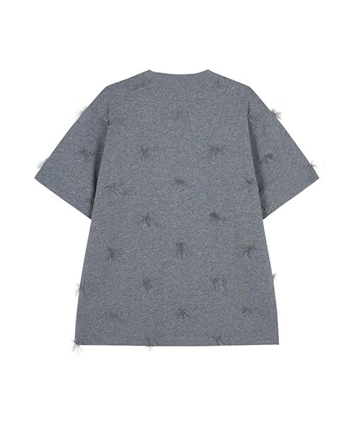 JNBY / ジェーエヌビーワイ Tシャツ | Ethereal Bloom Tulle T-shirt / チュールTシャツ | 詳細24