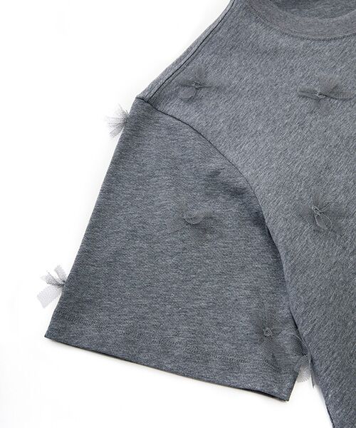 JNBY / ジェーエヌビーワイ Tシャツ | Ethereal Bloom Tulle T-shirt / チュールTシャツ | 詳細27