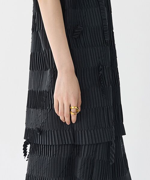 JNBY / ジェーエヌビーワイ ミニ丈・ひざ丈ワンピース | Structured Pleated Dress /  プリーツドレス | 詳細4
