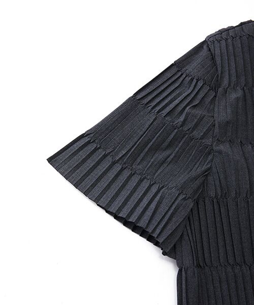 JNBY / ジェーエヌビーワイ ミニ丈・ひざ丈ワンピース | Structured Pleated Dress /  プリーツドレス | 詳細8