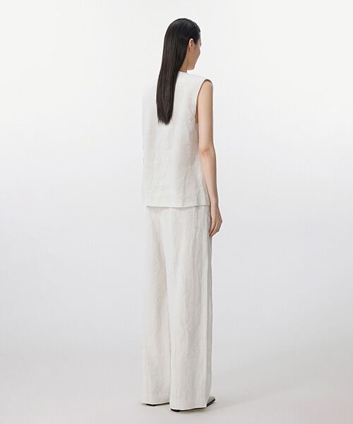 JNBY / ジェーエヌビーワイ ベスト | Minimal Linen Vest / ミニマル リネンベスト | 詳細6
