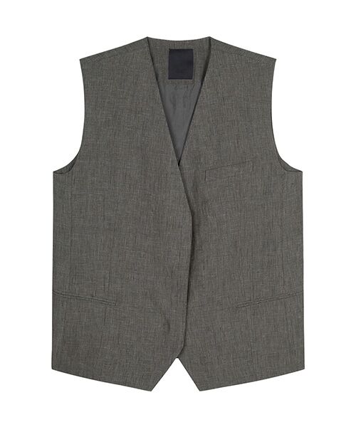 JNBY / ジェーエヌビーワイ ベスト | Minimal Linen Vest / ミニマル リネンベスト | 詳細16