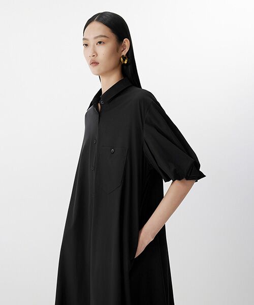 JNBY / ジェーエヌビーワイ ロング・マキシ丈ワンピース | Balloon-sleeve Relaxed Dress / バルーンスリーブ リラックスドレス | 詳細4