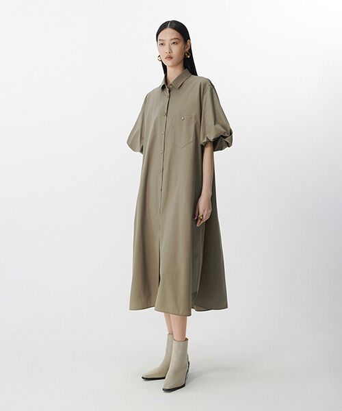 JNBY / ジェーエヌビーワイ ロング・マキシ丈ワンピース | Balloon-sleeve Relaxed Dress / バルーンスリーブ リラックスドレス | 詳細10