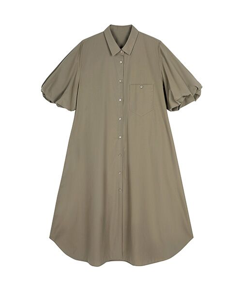 JNBY / ジェーエヌビーワイ ロング・マキシ丈ワンピース | Balloon-sleeve Relaxed Dress / バルーンスリーブ リラックスドレス | 詳細15