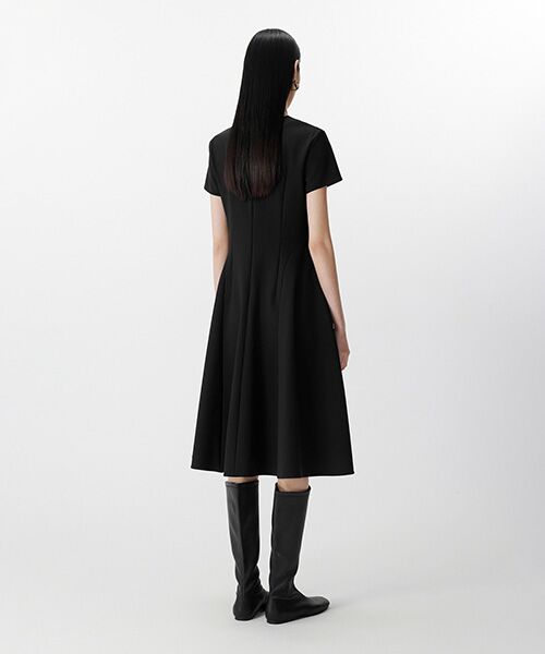 JNBY / ジェーエヌビーワイ ロング・マキシ丈ワンピース | Sculpted Grace V-Neck Dress / Vネックドレス | 詳細2