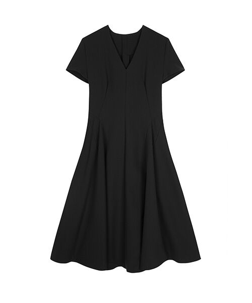 JNBY / ジェーエヌビーワイ ロング・マキシ丈ワンピース | Sculpted Grace V-Neck Dress / Vネックドレス | 詳細7