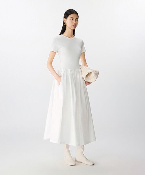 JNBY / ジェーエヌビーワイ ロング・マキシ丈ワンピース | Textured Harmony Long Dress / テクスチャード ハーモニーロングドレス | 詳細1