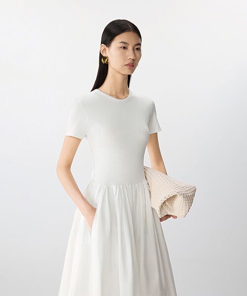 JNBY / ジェーエヌビーワイ ロング・マキシ丈ワンピース | Textured Harmony Long Dress / テクスチャード ハーモニーロングドレス | 詳細4