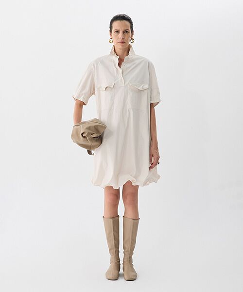 JNBY / ジェーエヌビーワイ ミニ丈・ひざ丈ワンピース | ShapeShift Wire Dress / ワイヤードレス | 詳細1