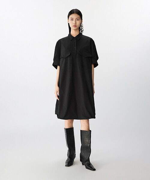 JNBY / ジェーエヌビーワイ ミニ丈・ひざ丈ワンピース | ShapeShift Wire Dress / ワイヤードレス | 詳細9