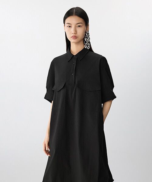 JNBY / ジェーエヌビーワイ ミニ丈・ひざ丈ワンピース | ShapeShift Wire Dress / ワイヤードレス | 詳細12