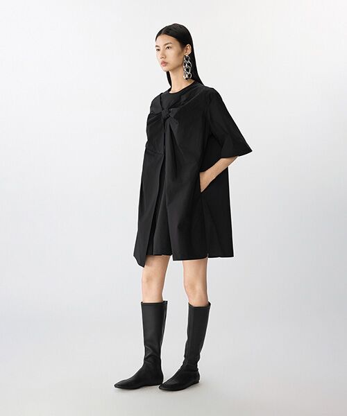 JNBY / ジェーエヌビーワイ ミニ丈・ひざ丈ワンピース | Breeze Tie Asym Dress / リボンワンピースドレス | 詳細4