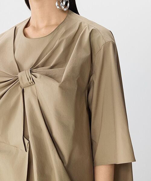 JNBY / ジェーエヌビーワイ ミニ丈・ひざ丈ワンピース | Breeze Tie Asym Dress / リボンワンピースドレス | 詳細11