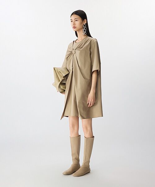 JNBY / ジェーエヌビーワイ ミニ丈・ひざ丈ワンピース | Breeze Tie Asym Dress / リボンワンピースドレス | 詳細14