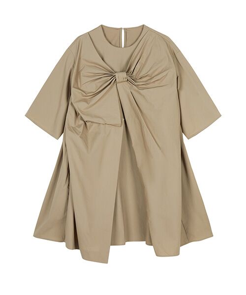 JNBY / ジェーエヌビーワイ ミニ丈・ひざ丈ワンピース | Breeze Tie Asym Dress / リボンワンピースドレス | 詳細16