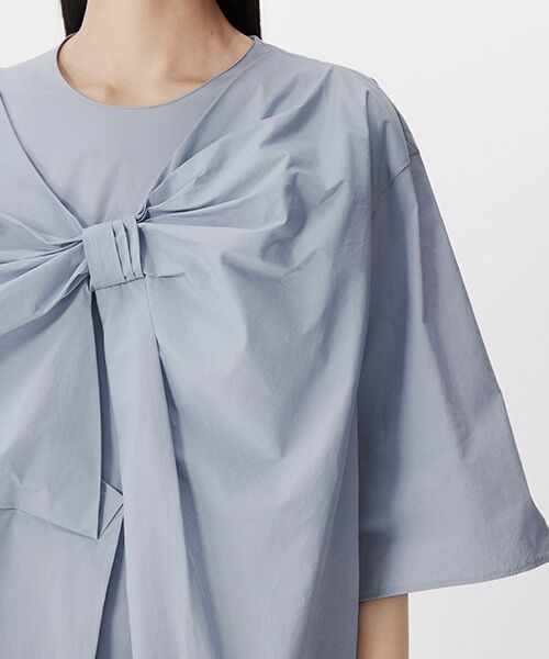 JNBY / ジェーエヌビーワイ ミニ丈・ひざ丈ワンピース | Breeze Tie Asym Dress / リボンワンピースドレス | 詳細21