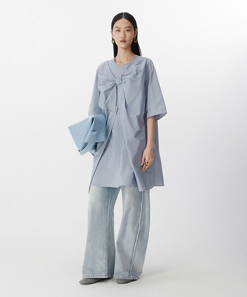 JNBY / ジェーエヌビーワイ ミニ丈・ひざ丈ワンピース | Breeze Tie Asym Dress / リボンワンピースドレス | 詳細22