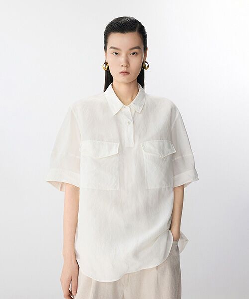 JNBY / ジェーエヌビーワイ シャツ・ブラウス | Twist Wire Shirt / ツイストワイヤーシャツ | 詳細1