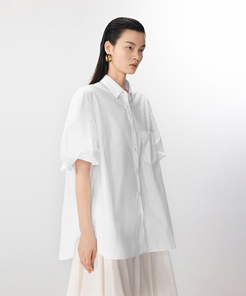 JNBY / ジェーエヌビーワイ シャツ・ブラウス | Airy Ballon-sleeve Shirt / バルーンスリーブシャツ | 詳細1