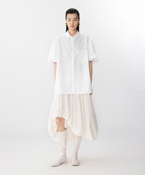 JNBY / ジェーエヌビーワイ シャツ・ブラウス | Airy Ballon-sleeve Shirt / バルーンスリーブシャツ | 詳細4