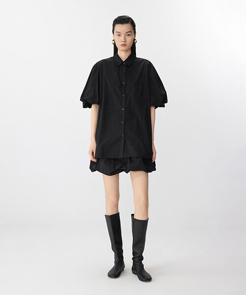 JNBY / ジェーエヌビーワイ シャツ・ブラウス | Airy Ballon-sleeve Shirt / バルーンスリーブシャツ | 詳細13