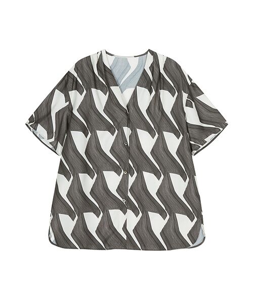 JNBY / ジェーエヌビーワイ シャツ・ブラウス | Soft Geometry Shirt / ソフト ジオメトリーシャツ | 詳細7