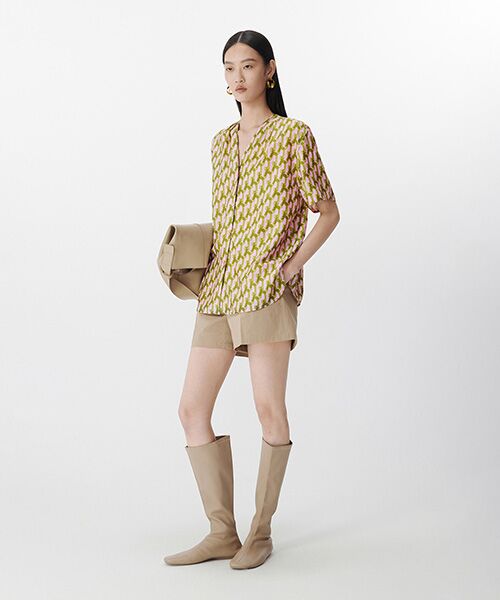 ブラウス シャツ Soft Geometry Shirt / ソフトジオメトリーシャツ レディース セール】Soft Geometry Shirt / ソフトジオメトリーシャツ