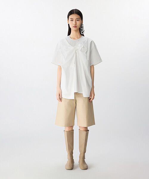 JNBY / ジェーエヌビーワイ シャツ・ブラウス | Breeze Tie Asym Shirt / リボンシャツブラウス | 詳細4