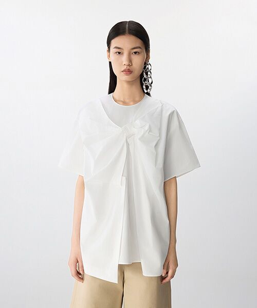 JNBY/ジェーエヌビーワイ Breeze Tie Asym Shirt WHITE M JNBY/ジェーエヌビーワイ Breeze Tie Asym Shirt WHITE M