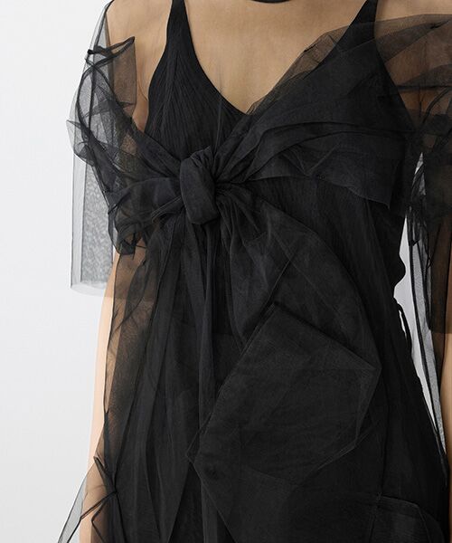 JNBY / ジェーエヌビーワイ シャツ・ブラウス | Airy Ribbon Mesh Top / リボンメッシュトップス | 詳細3