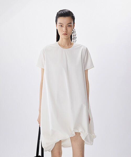 ワンピース Pile Ballon Dress セール】 Asymmetric Balloon Dress / バルーンドレス （ミニ丈