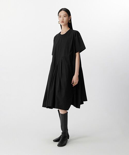 JNBY / ジェーエヌビーワイ ミニ丈・ひざ丈ワンピース | Breezy Gathered Dress / ギャザードレスワンピース | 詳細1