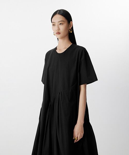 JNBY / ジェーエヌビーワイ ミニ丈・ひざ丈ワンピース | Breezy Gathered Dress / ギャザードレスワンピース | 詳細4