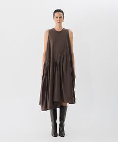 JNBY / ジェーエヌビーワイ ロング・マキシ丈ワンピース | Shimmer Pleated Dress / プリーツドレス
