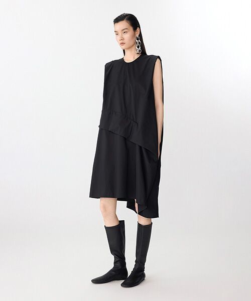 JNBY / ジェーエヌビーワイ ミニ丈・ひざ丈ワンピース | Silhouette Whisper Dress / ドレス | 詳細1