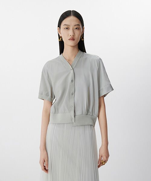 JNBY / ジェーエヌビーワイ シャツ・ブラウス | Dual Texture Elegance Cardigan / エレガンスカーディガン | 詳細14