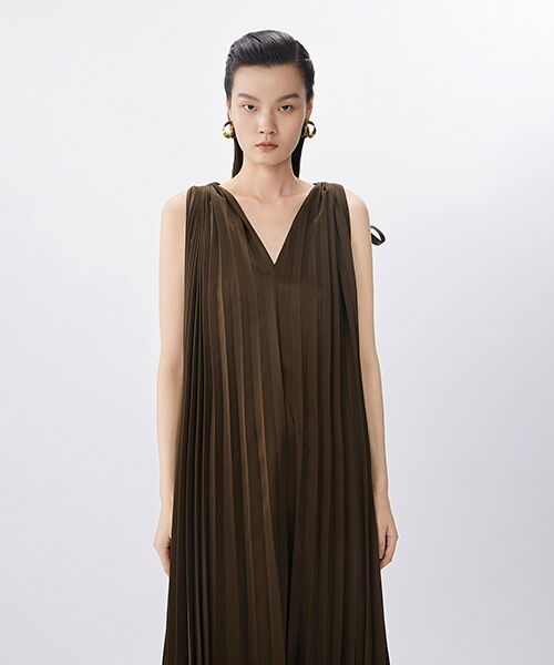 JNBY / ジェーエヌビーワイ ロング・マキシ丈ワンピース | Graceflow Pleated Dress / プリーツドレス | 詳細12