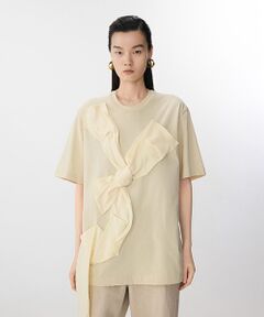 JNBY / ジェーエヌビーワイ カットソー | Whispering Ribbon T-shirt / リボンTシャツ