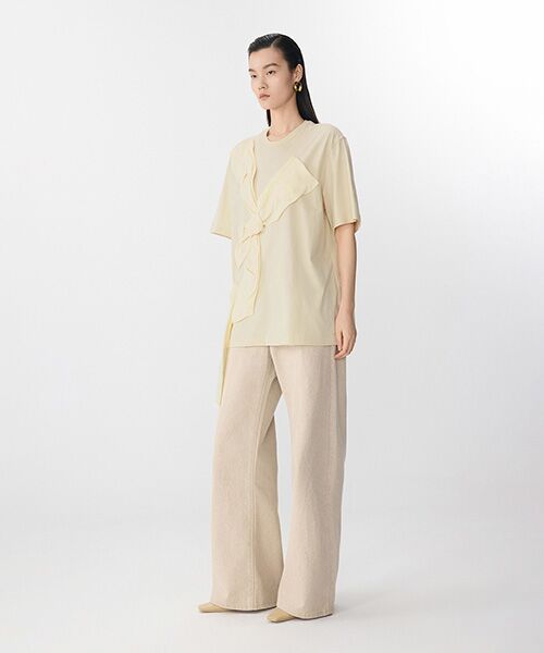 JNBY / ジェーエヌビーワイ カットソー | Whispering Ribbon T-shirt / リボンTシャツ | 詳細5