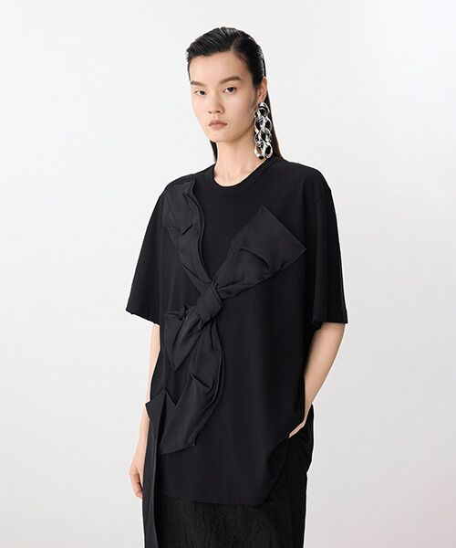 JNBY / ジェーエヌビーワイ カットソー | Whispering Ribbon T-shirt / リボンTシャツ | 詳細10