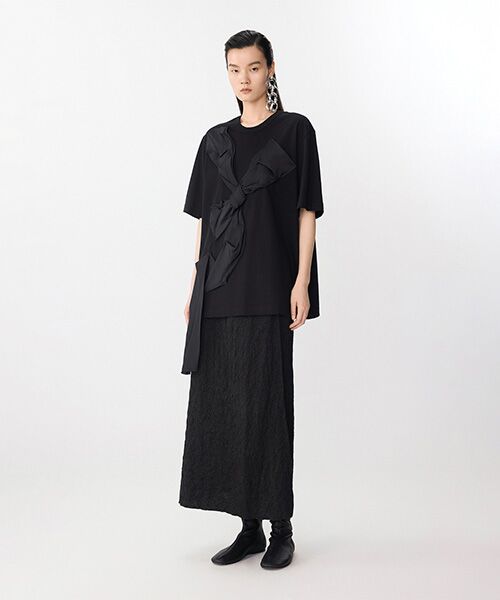 JNBY / ジェーエヌビーワイ カットソー | Whispering Ribbon T-shirt / リボンTシャツ | 詳細14