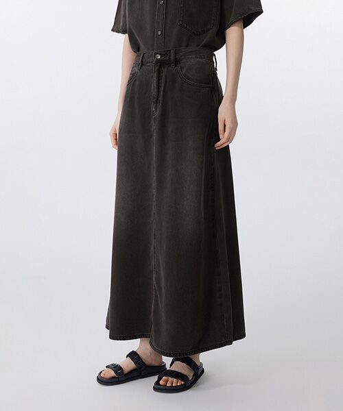 JNBY / ジェーエヌビーワイ ロング・マキシ丈スカート | Tencel Touch Skirt / テンセルスカート | 詳細12