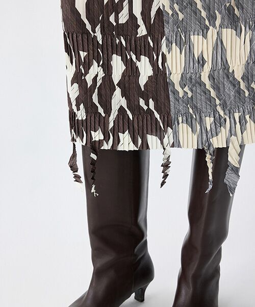 JNBY / ジェーエヌビーワイ ロング・マキシ丈スカート | Pleated Geometry Skirt / プリーツスカート | 詳細4