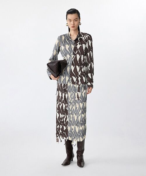 JNBY / ジェーエヌビーワイ ロング・マキシ丈スカート | Pleated Geometry Skirt / プリーツスカート | 詳細5