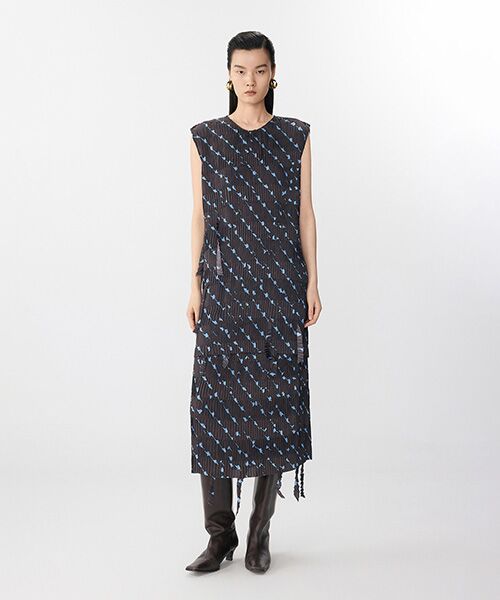 JNBY / ジェーエヌビーワイ ロング・マキシ丈スカート | Pleated Geometry Skirt / プリーツスカート | 詳細15