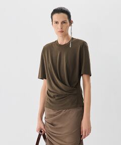 JNBY / ジェーエヌビーワイ Tシャツ | Sculpted Drape Top / ドレープトップス