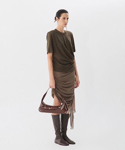 WRINN トップス セール】 Sculpted Drape Top / ドレープトップス （Tシャツ